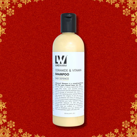 Lukewarm Ceramide & Vitamin Daily Defence Shampoo, 200ml : Hair Repair & Fall Protection, Strengthening & Healthy Growth